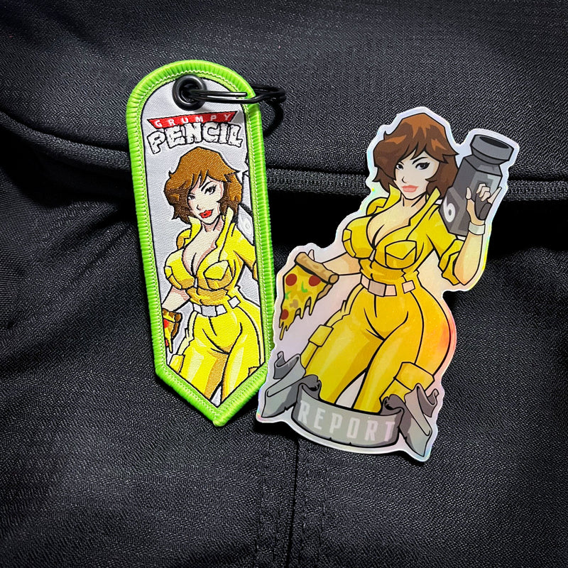 Reporters Pin Reporter Pin Up Grumpy Keychain – Grumpy Pencil