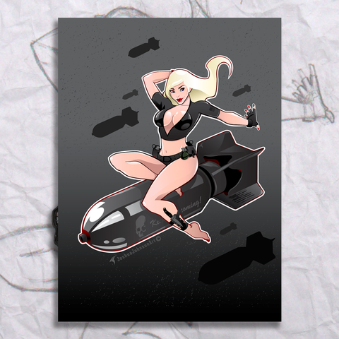 Betty Bombs Fine Art Print