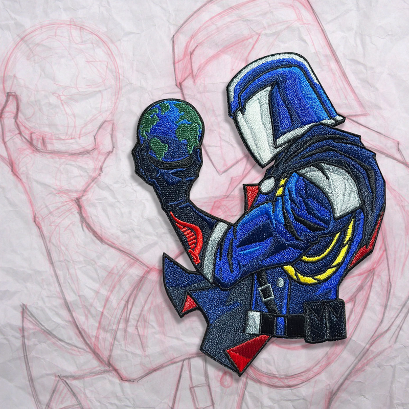 Grumpy Commander Shooter Embroidery Patch