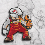 Grumpy Fire Plumber Embroidery Patch
