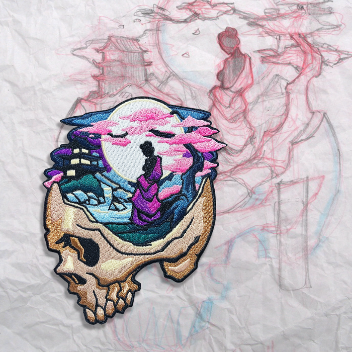 Minds Eye Geisha Embroidery Patch