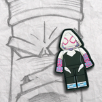 Grumpy Brick Fig Spidey-Ghost Pvc Patch