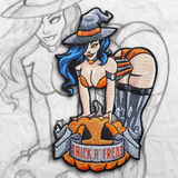 Trick r' Treat Pin up Embroidery Patch