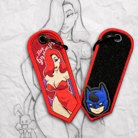 "Jess" Pin Up Grumpy Keychain
