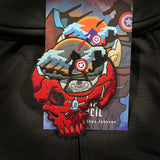 Minds Eye, Red Skull Embroidery Patch