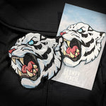 Grumpy Ghost Tiger Embroidery Patch