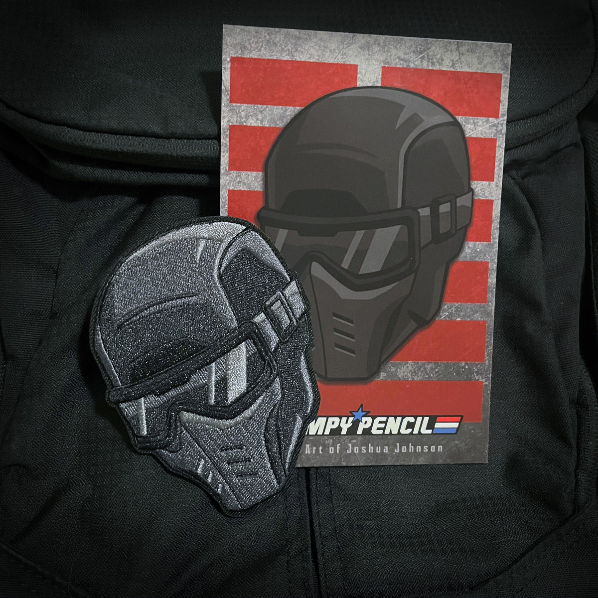 Grumpy Commando Snake Embroidery Patch