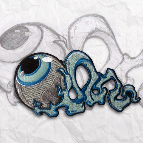 Blue Glow Eye Embroidery Patch