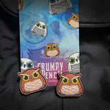 Grumpy Barn Owl, PVC Patch set