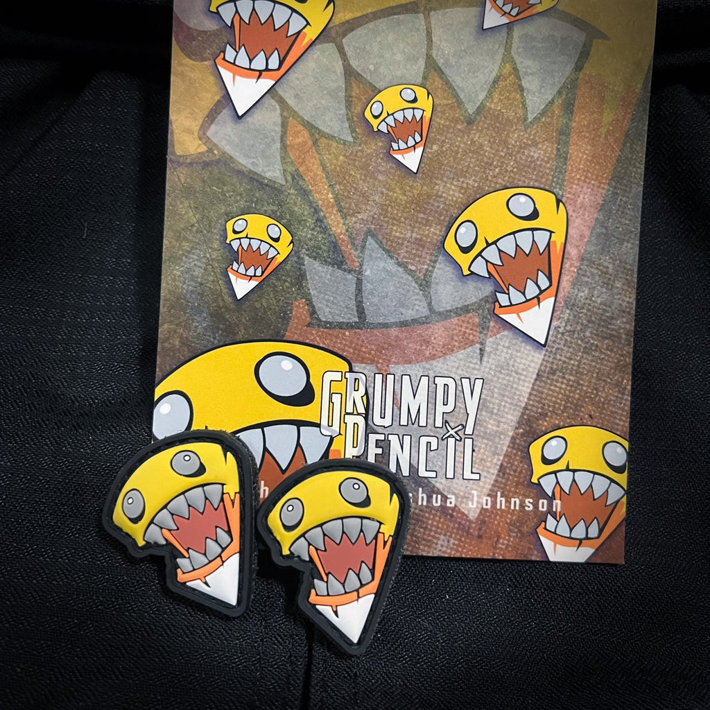 Evil Candy Corn, PVC Patch set – Grumpy Pencil