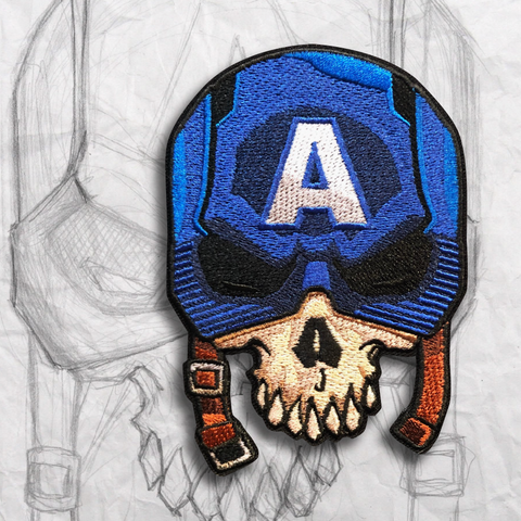 Patriot "Cap" Skull Embroidery Patch