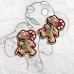 Tiny Gingerbread Men v1, PVC Patch set