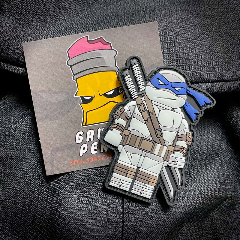 Grumpy Brick fig Leo "Ooze" version PVC Patch