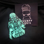 Grumpy Glow Brick Fig Vader Acrylic Patch