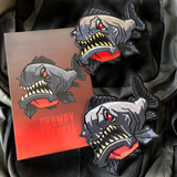 Grumpy Piranha Embroidery Patch