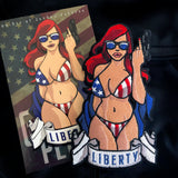Liberty Star Spangled Pin up Embroidery Patch