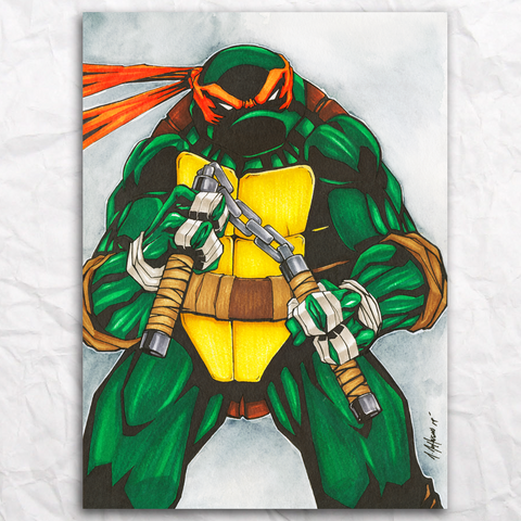 TMNT Mikey Original Artwork