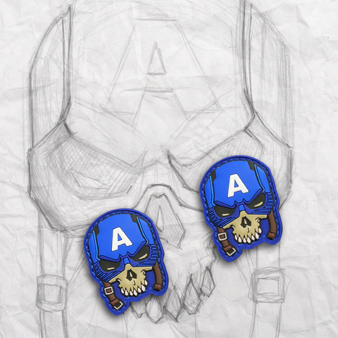 The Fallen, Mini Cap Skull, PVC Patch set