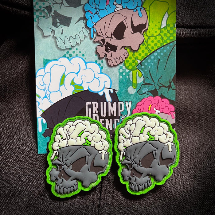 Tiny Glow Numbskull, PVC Patch set
