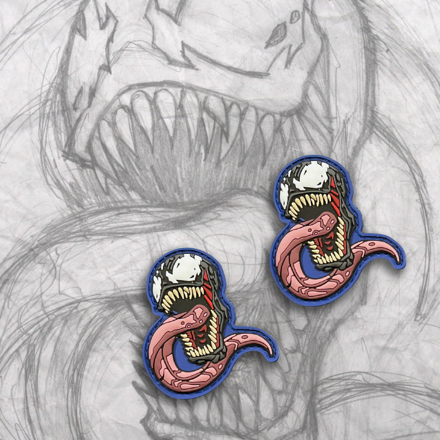Mini glow venom PVC Patch set – Grumpy Pencil
