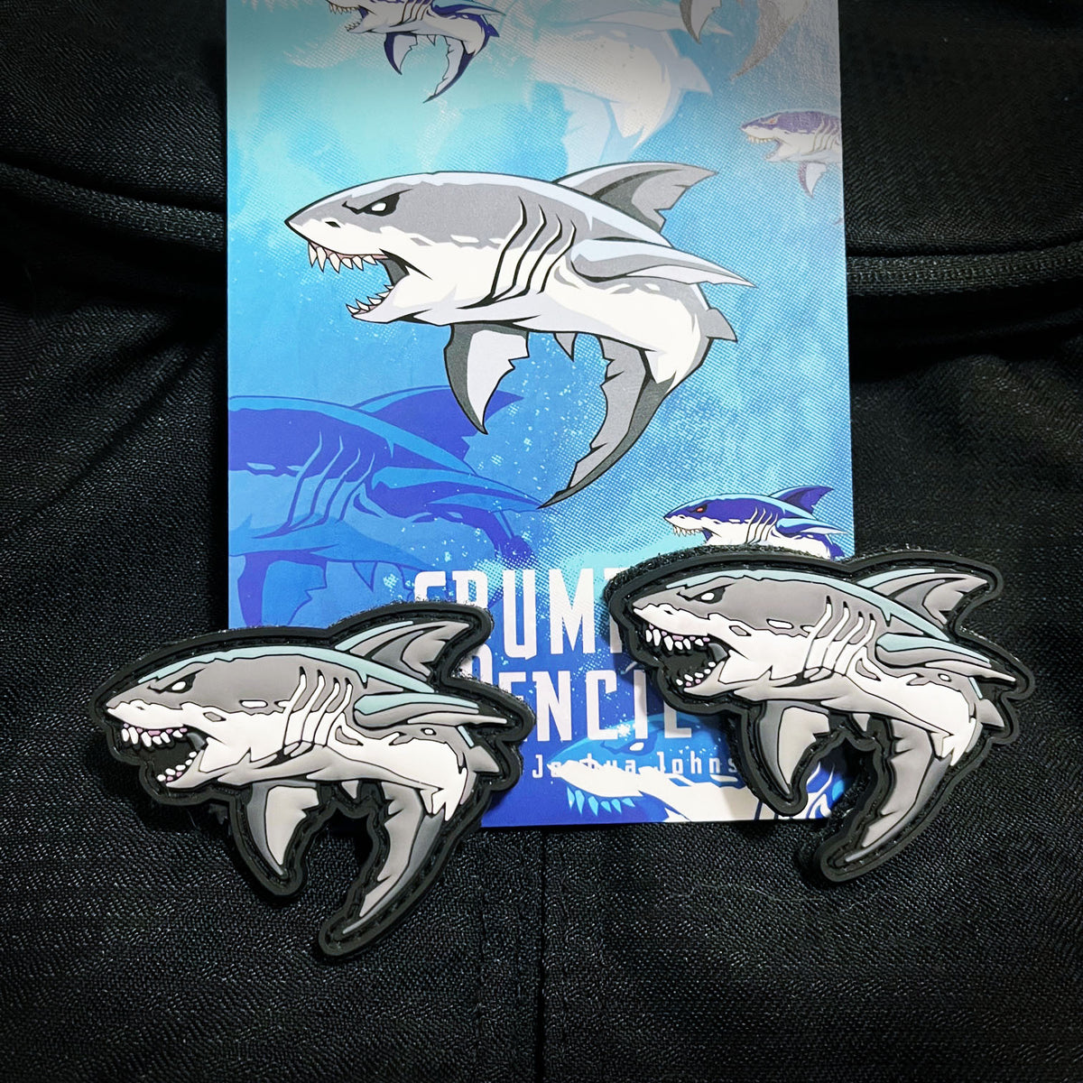 Grumpy Mini Great White, PVC Patch set