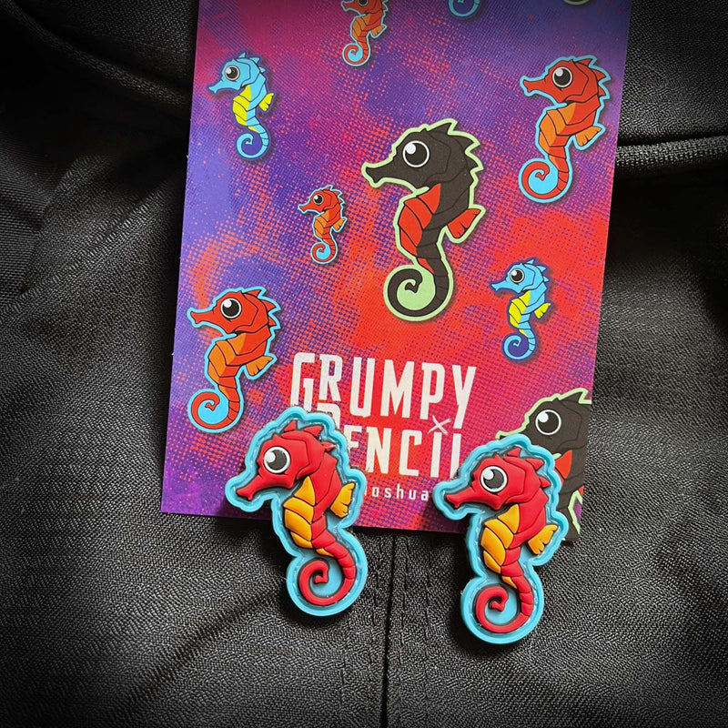 Tiny Seahorse, PVC Patch set