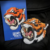 Grumpy Tiger Embroidery Patch