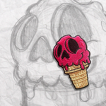 Pink Bubble Gum Cone, Embroidery Patch