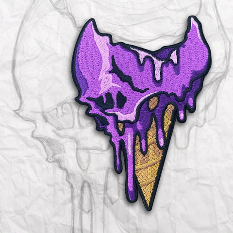 Death Cone, "Purple Reign" Embroidery Patch