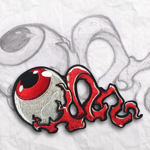 Red Eye Embroidery Patch