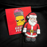 Grumpy Brick Fig Santa Pvc Patch