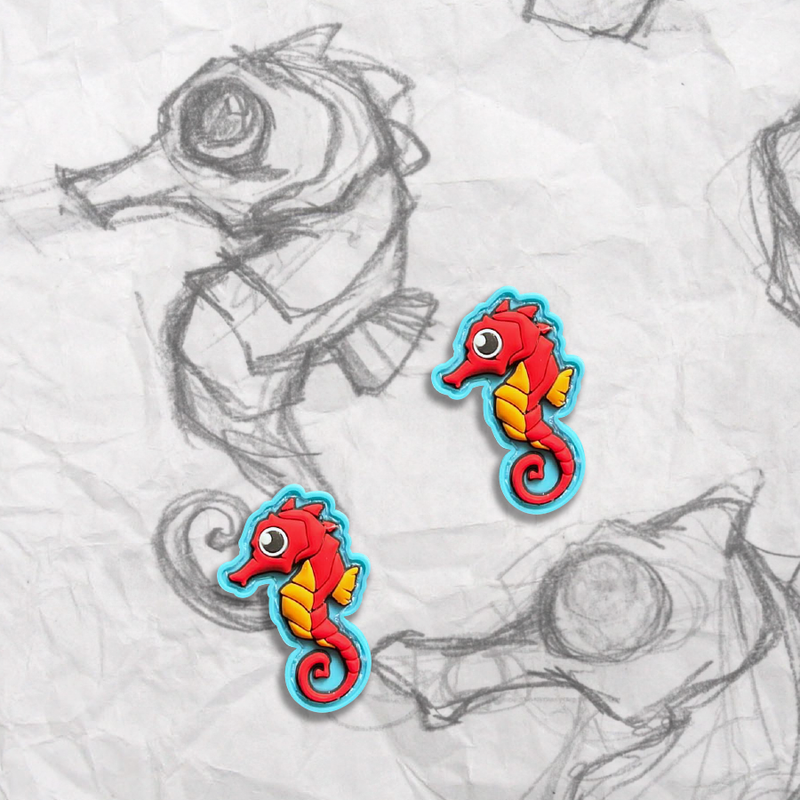 Tiny Seahorse, PVC Patch set