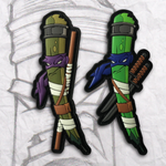 Grumpy Ninja Turtle Pencils PVC Patch set 1