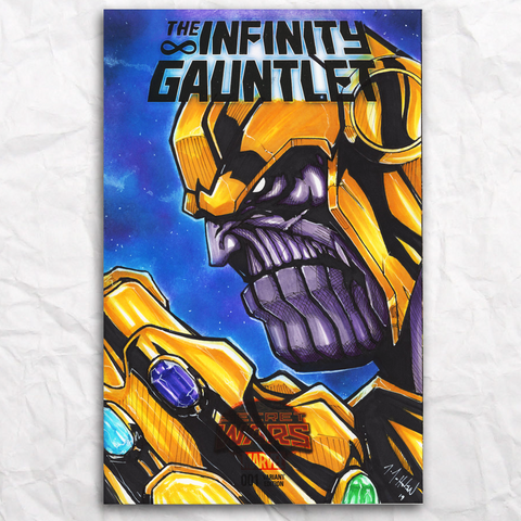 Thanos Comic Original Artwork