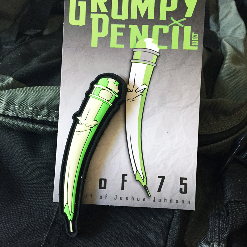 Grumpy Pencil V3 PVC Patch