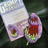 Grumpy M.O.N.S.T.E.Rs Mean Bean Embroidery Patch